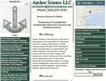 Tablet Screenshot of database.anchorscience.com