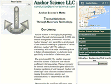 Tablet Screenshot of anchorscience.com